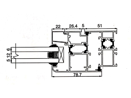 60系列隔熱外開窗